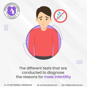 The different tests that are conducted to diagnose the reasons for male infertility